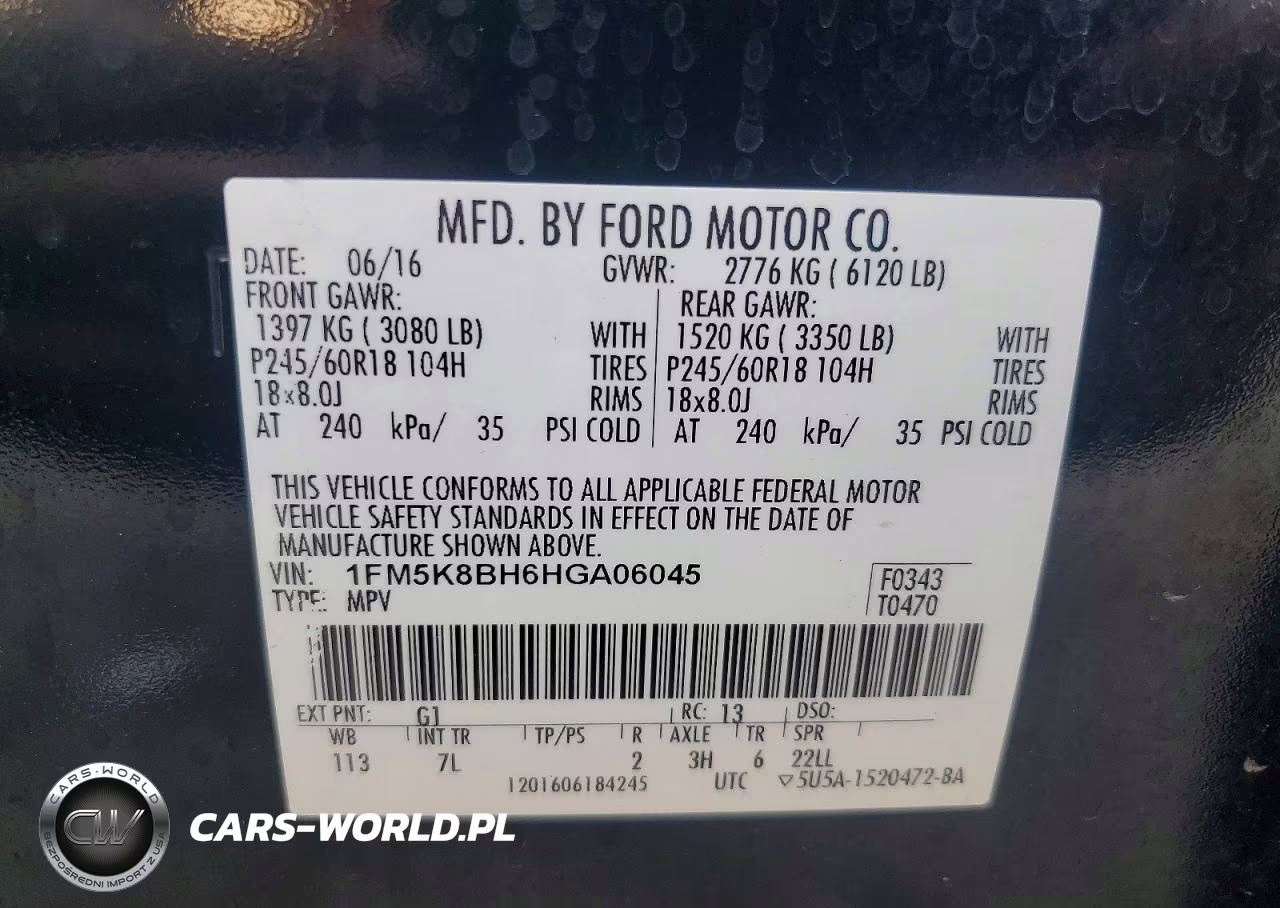 2017 Ford Explorer VIN:1FM5K8BH6HGA06045 - 13