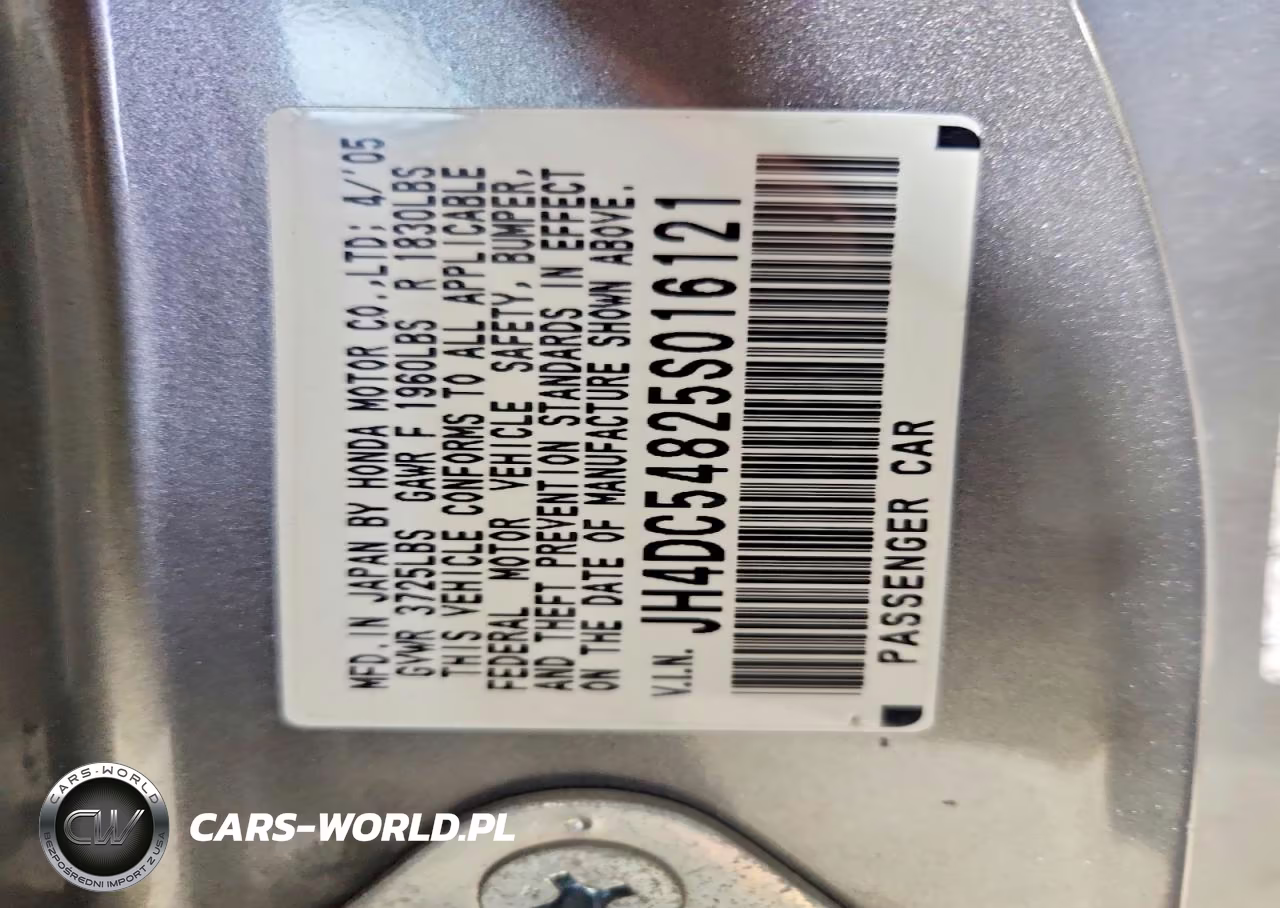 2005 Acura Rsx VIN:JH4DC54825S016121 - 12