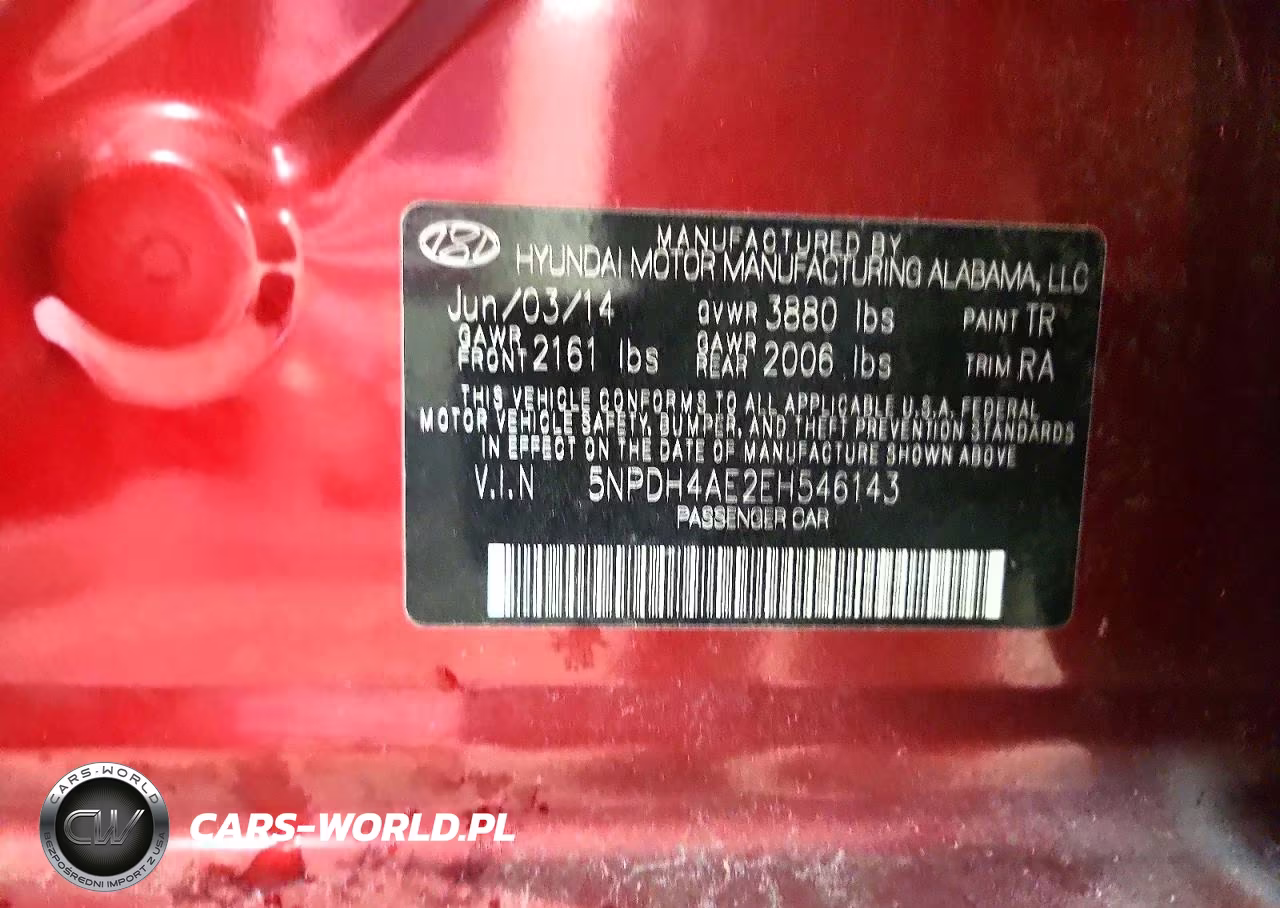 2014 Hyundai Elantra Se VIN:5NPDH4AE2EH546143 - 13