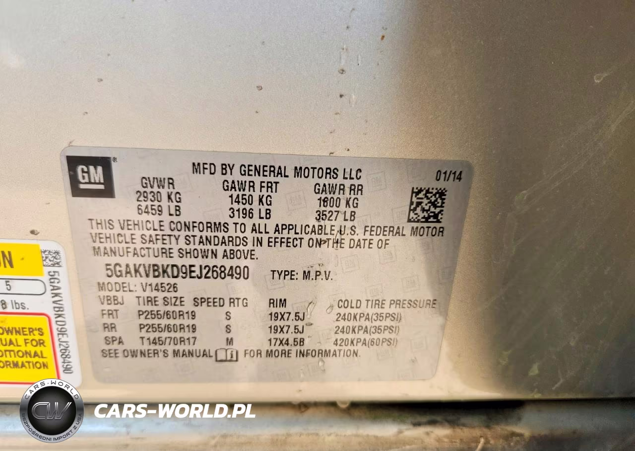 2014 Buick Enclave VIN:5GAKVBKD9EJ268490 - 13