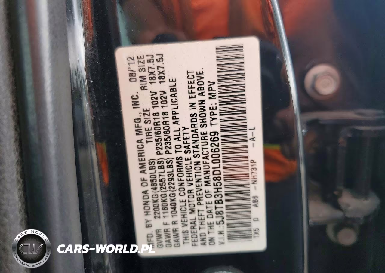 2013 Acura Rdx Technology VIN:5J8TB3H58DL006269 - 14