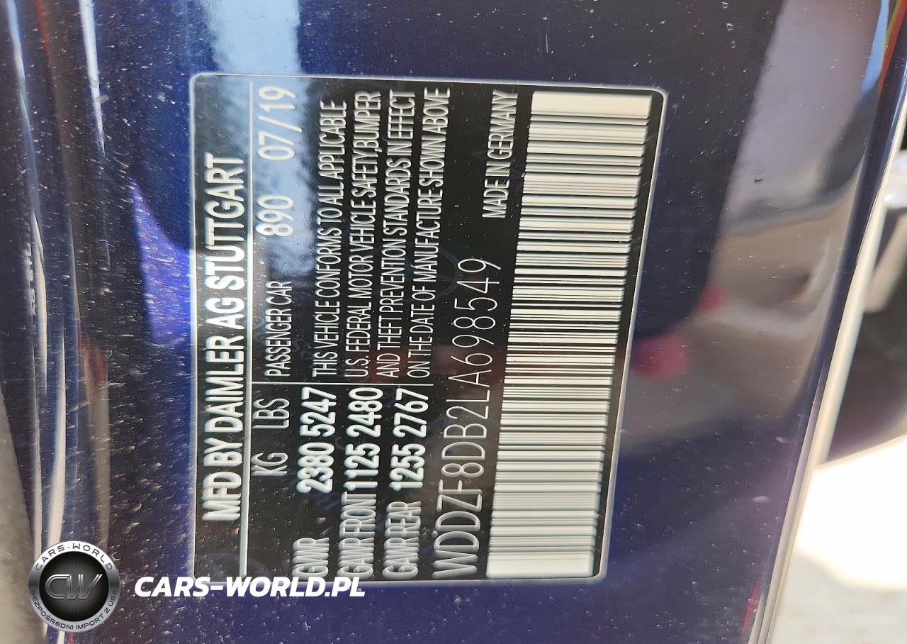 2020 Mercedes-Benz E 350 VIN:WDDZF8DB2LA698549 - 12