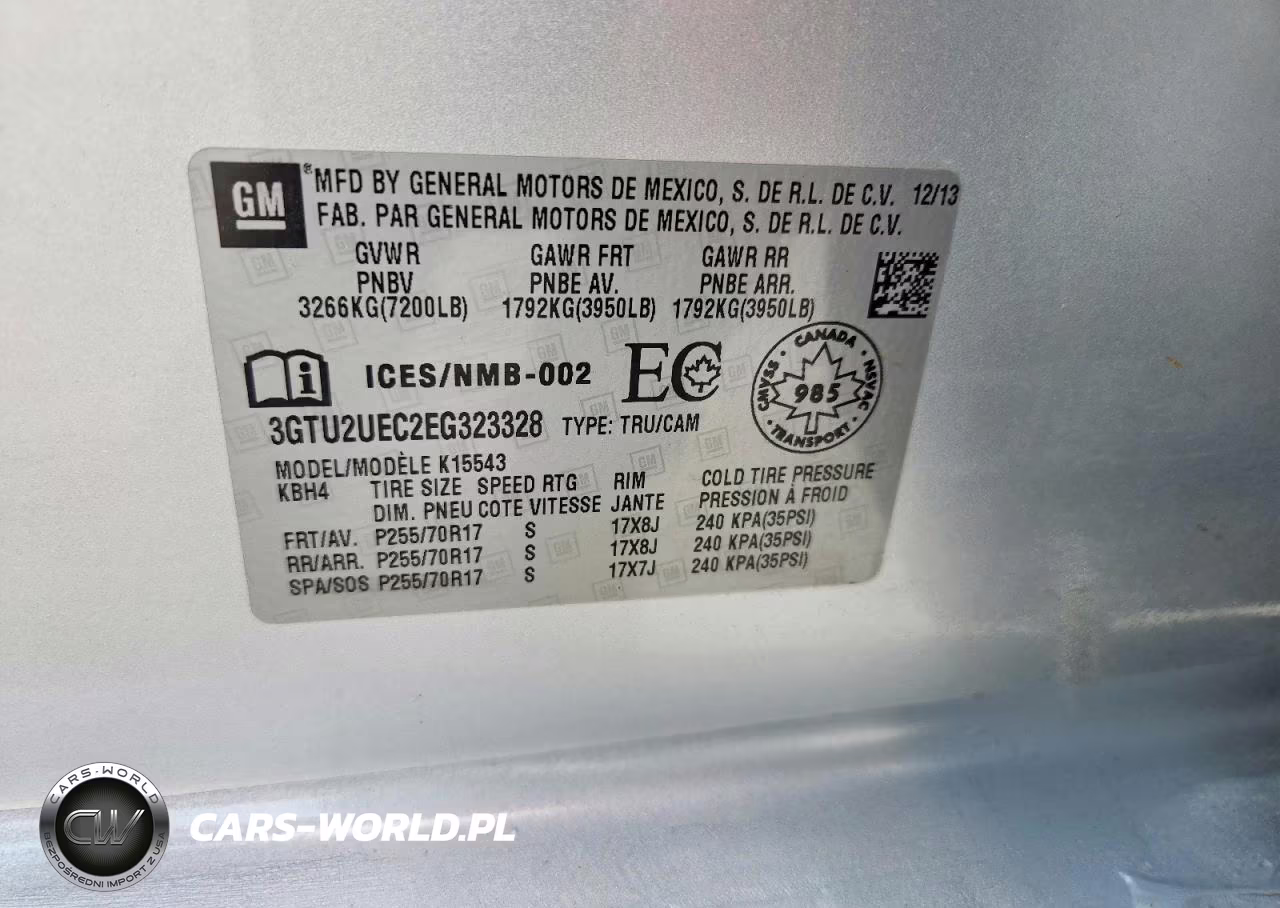 2014 GMC Sierra K1500 Sle VIN:3GTU2UEC2EG323328 - 12