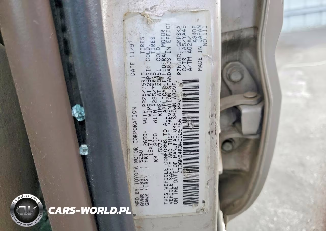 1998 Toyota 4Runner Base VIN:JT3GM84R3W0025756 - 13