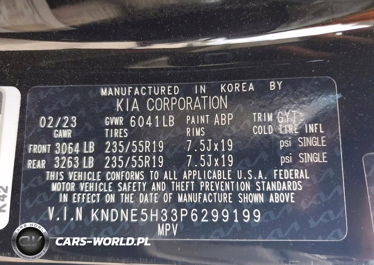2023 Kia Carnival Mpv Sx Prestige VIN:KNDNE5H33P6299199 - 14