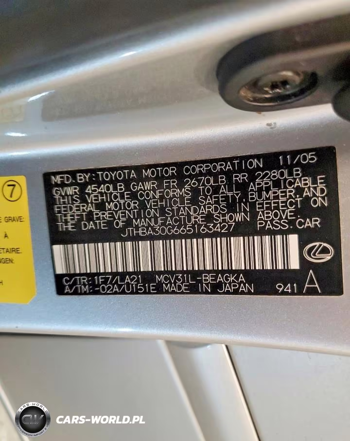 2006 Lexus Es 330 VIN:JTHBA30G665163427 - 12
