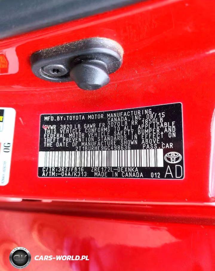 2016 Toyota Corolla Le Plus VIN:2T1BURHE9GC498636 - 13