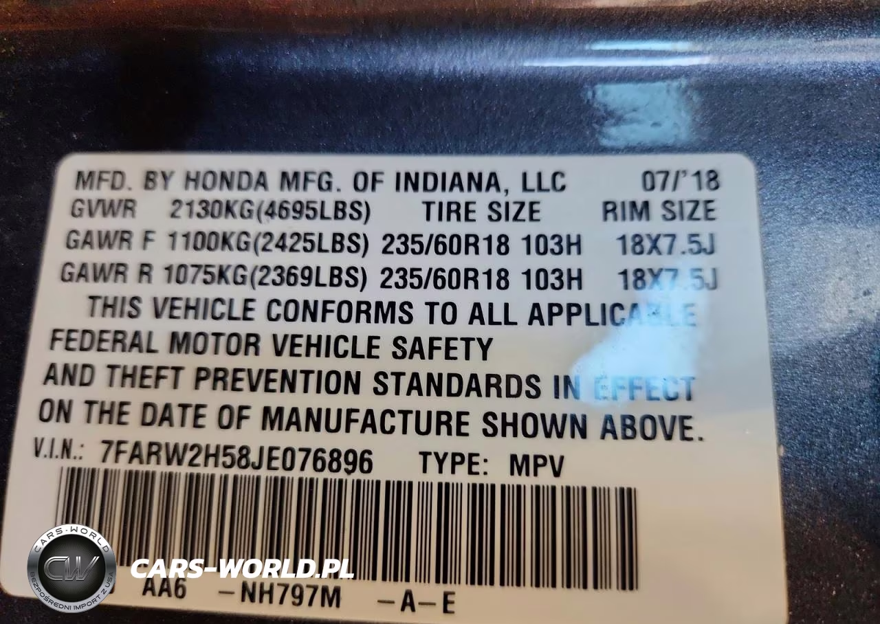 2018 Honda Cr-V Ex VIN:7FARW2H58JE076896 - 13