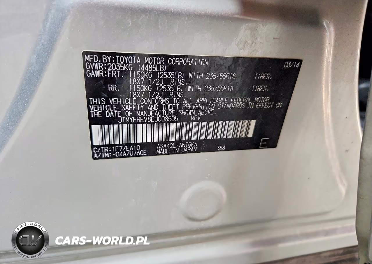 2014 Toyota Rav4 Limited VIN:JTMYFREV8EJ008505 - 13
