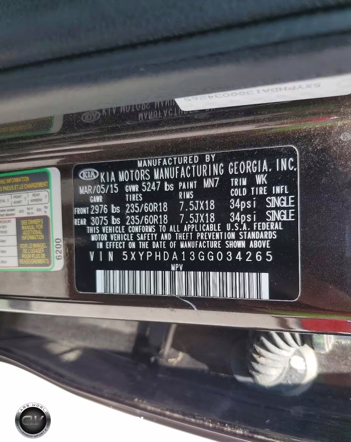 2016 Kia Sorento Ex VIN:5XYPHDA13GG034265 - 13