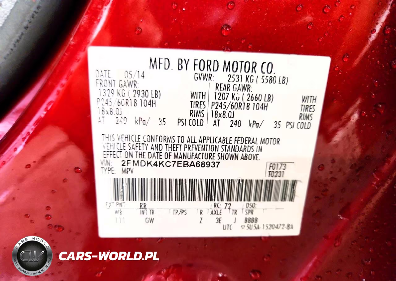 2014 Ford Edge Limited VIN:2FMDK4KC7EBA68937 - 12