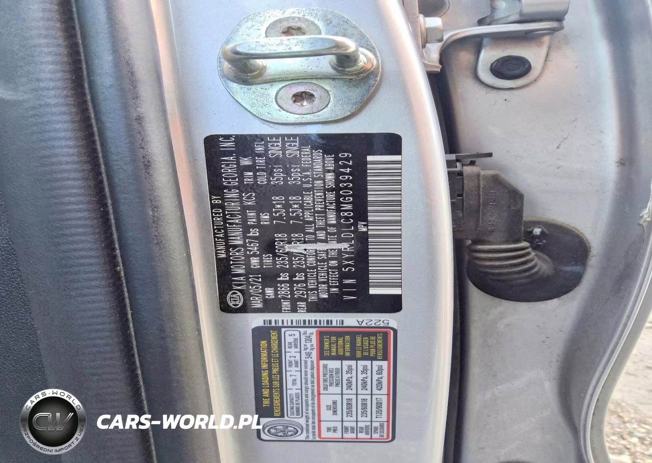 2021 Kia Sorento S VIN:5XYRLDLC8MG039429 - 5