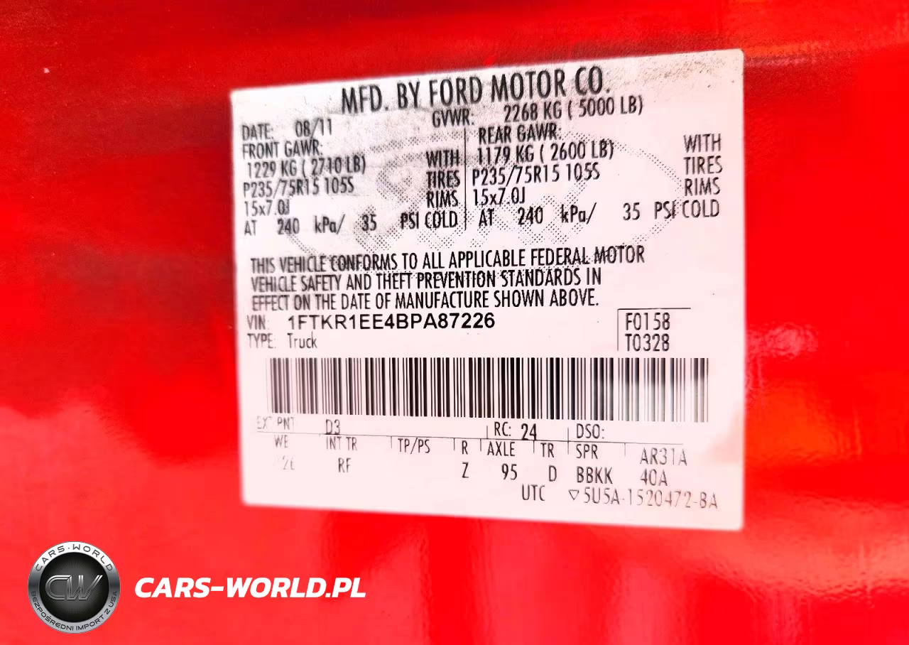 2011 Ford Ranger Super Cab VIN:1FTKR1EE4BPA87226 - 12