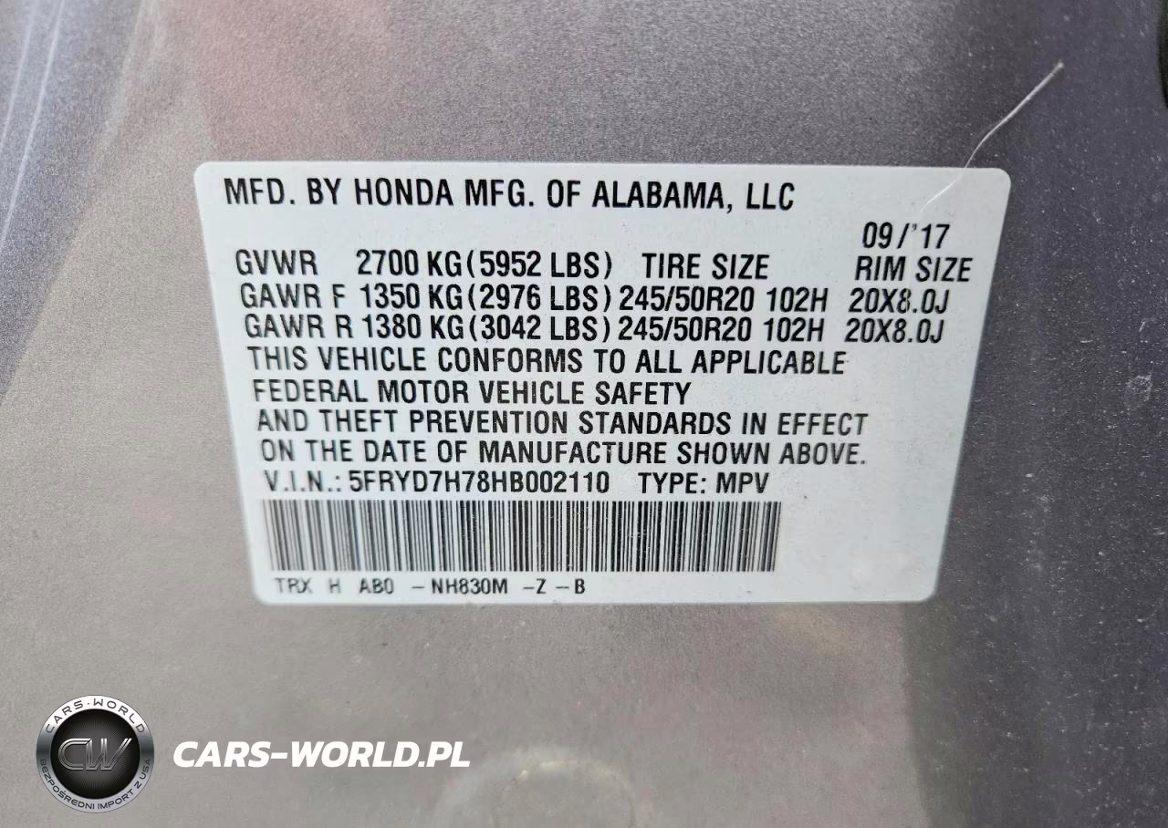 2017 Acura Mdx Sport Hybrid Advance VIN:5FRYD7H78HB002110 - 13
