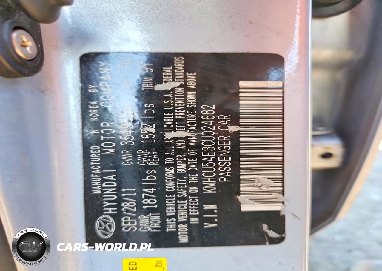 2012 Hyundai Accent Se VIN:KMHCU5AE3CU024682 - 12