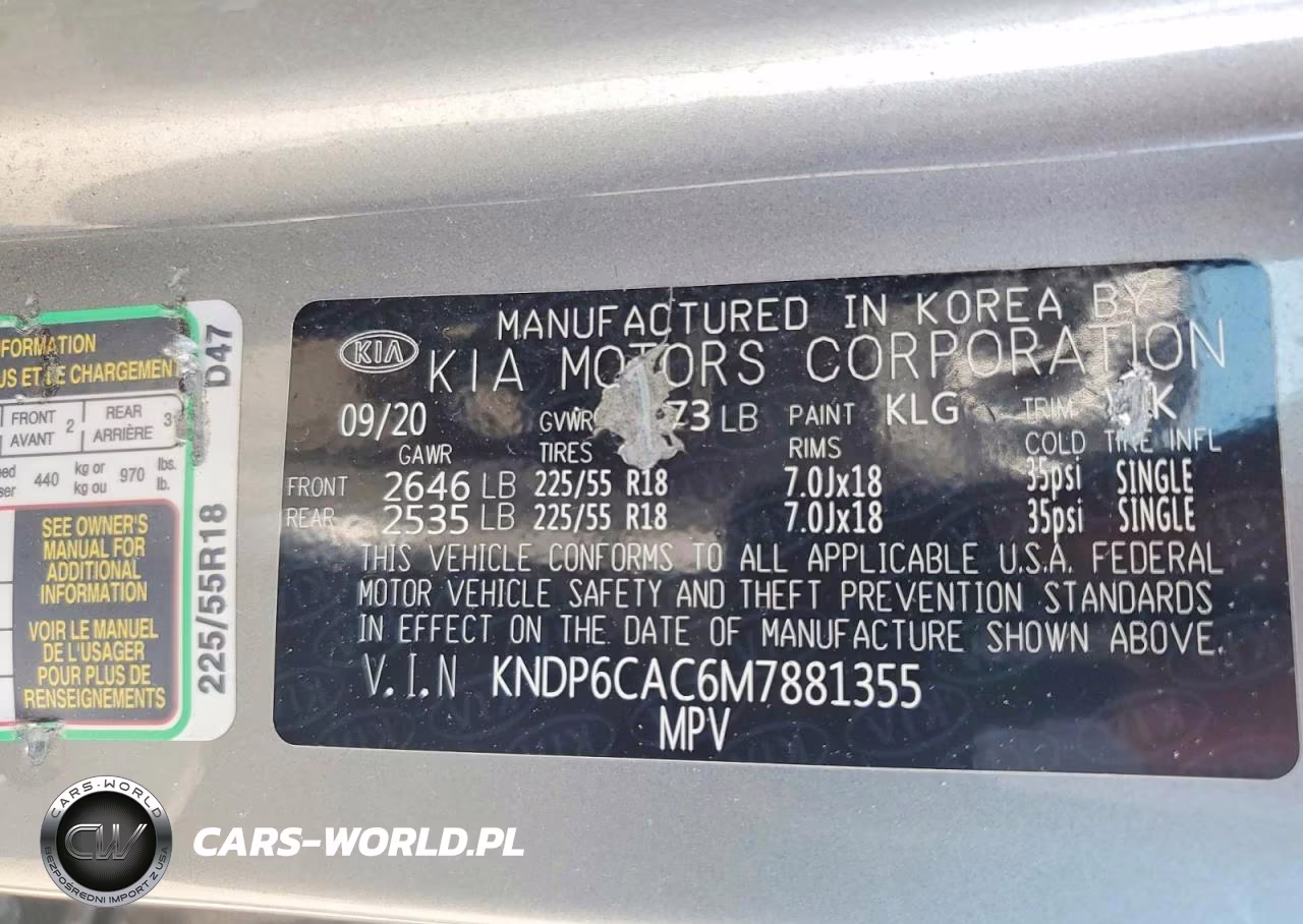2021 Kia Sportage S VIN:KNDP6CAC6M7881355 - 13
