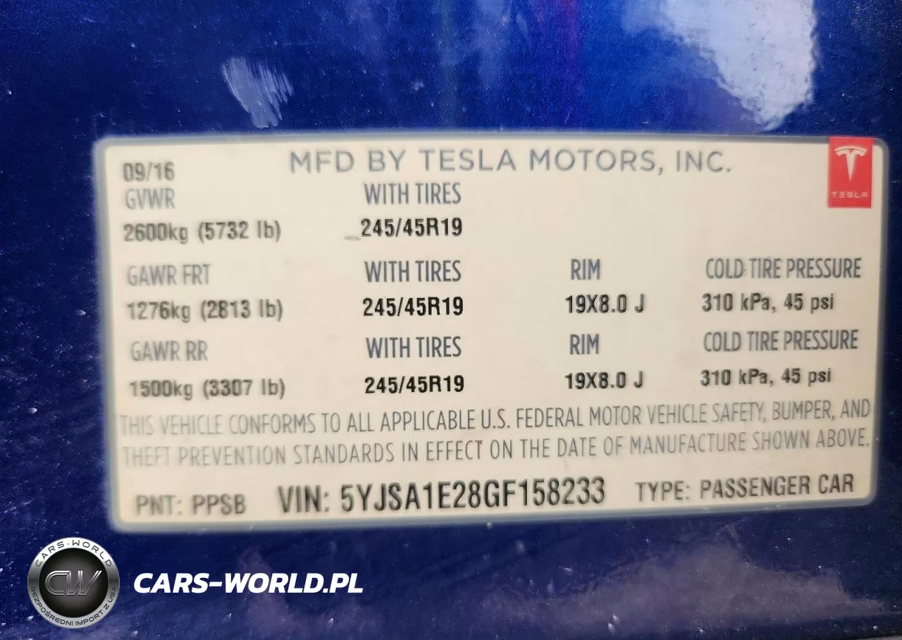 2016 Tesla Model S VIN:5YJSA1E28GF158233 - 12