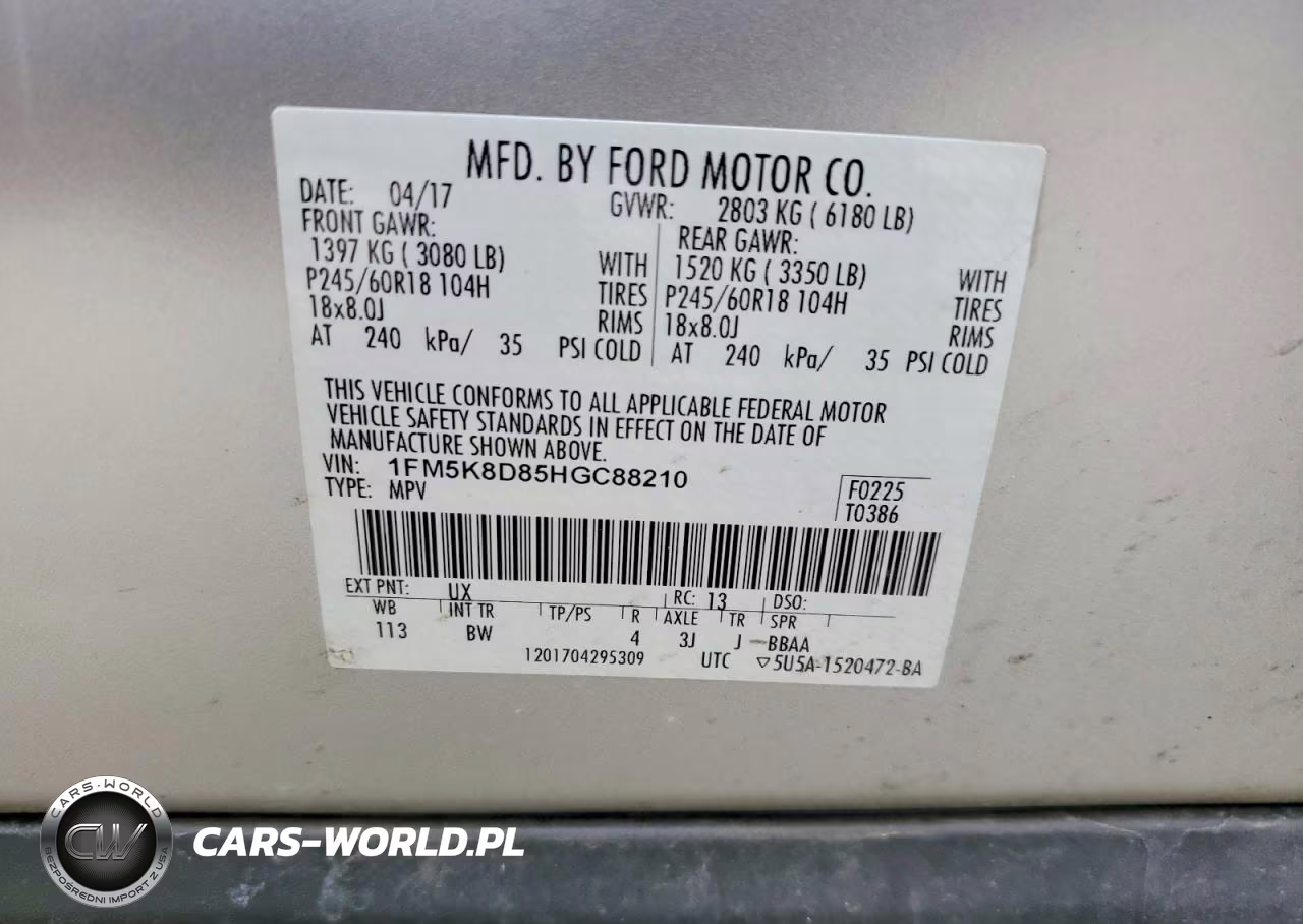 2017 Ford Explorer Xlt VIN:1FM5K8D85HGC88210 - 13