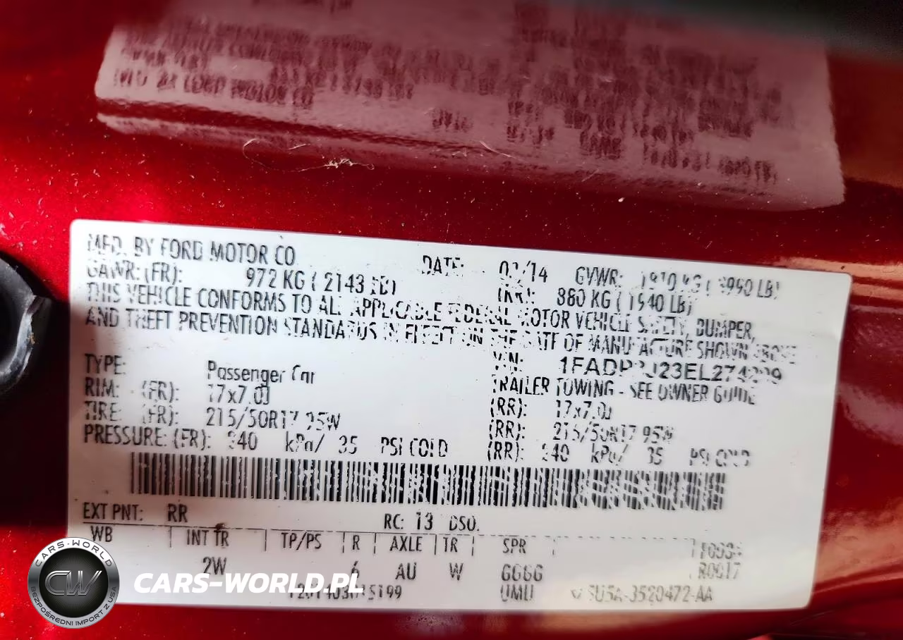 2014 Ford Focus Titanium VIN:1FADP3J23EL274299 - 13