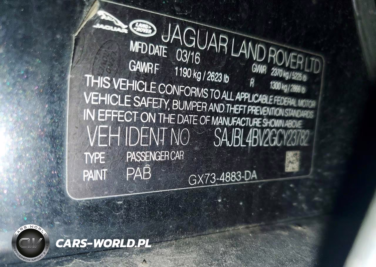 2016 Jaguar Xf R - Sport VIN:SAJBL4BV2GCY23782 - 12