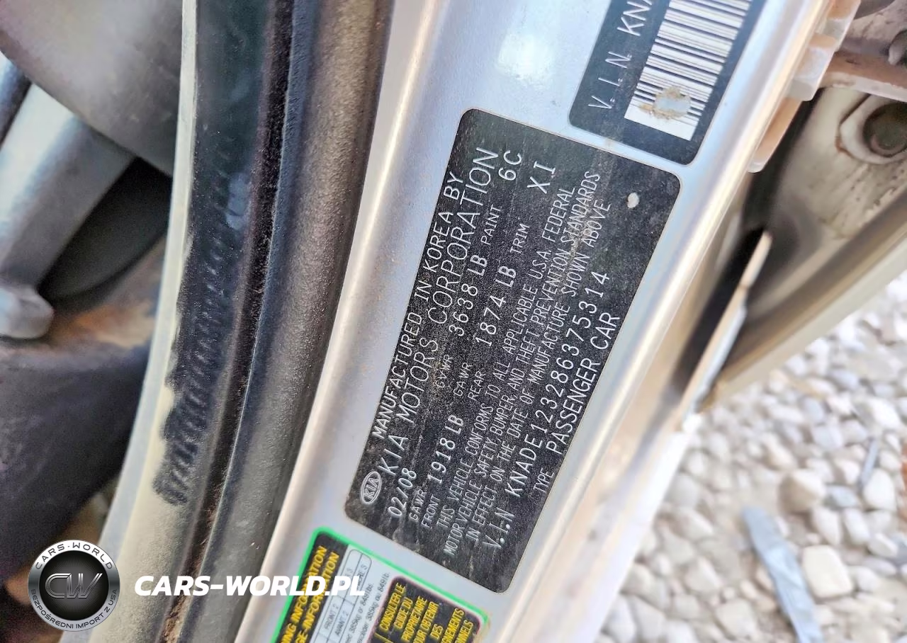 2008 Kia Rio Base-Lx-Sx VIN:KNADE123286375314 - 12