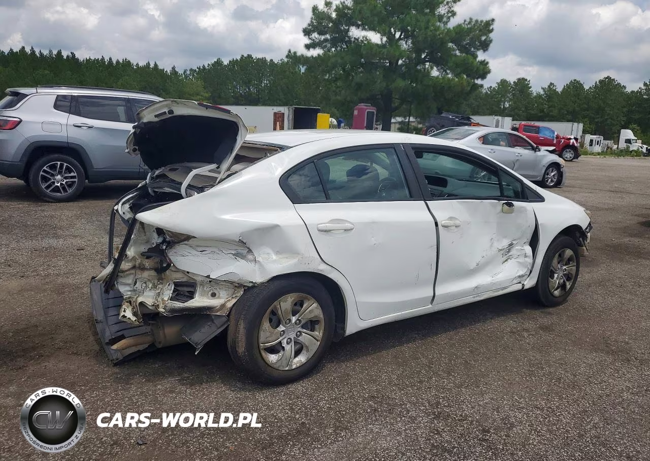 2014 Honda Civic Lx VIN:2HGFB2F57EH503791 - 3