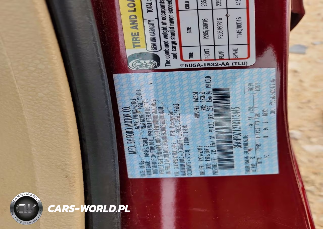 2007 Ford Fusion Se VIN:3FAHP07127R113445 - 13