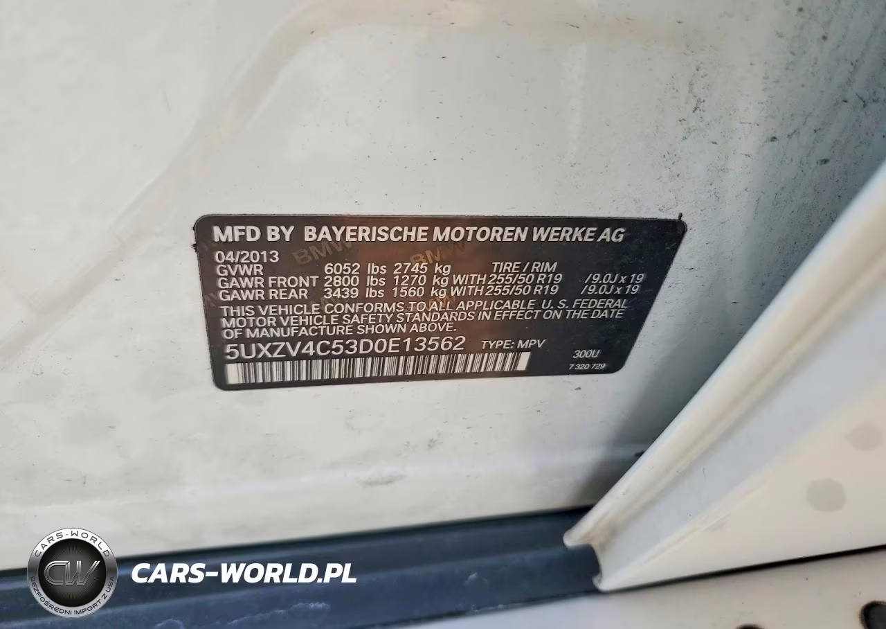 2013 BMW X5 xDrive35I VIN:5UXZV4C53D0E13562 - 12