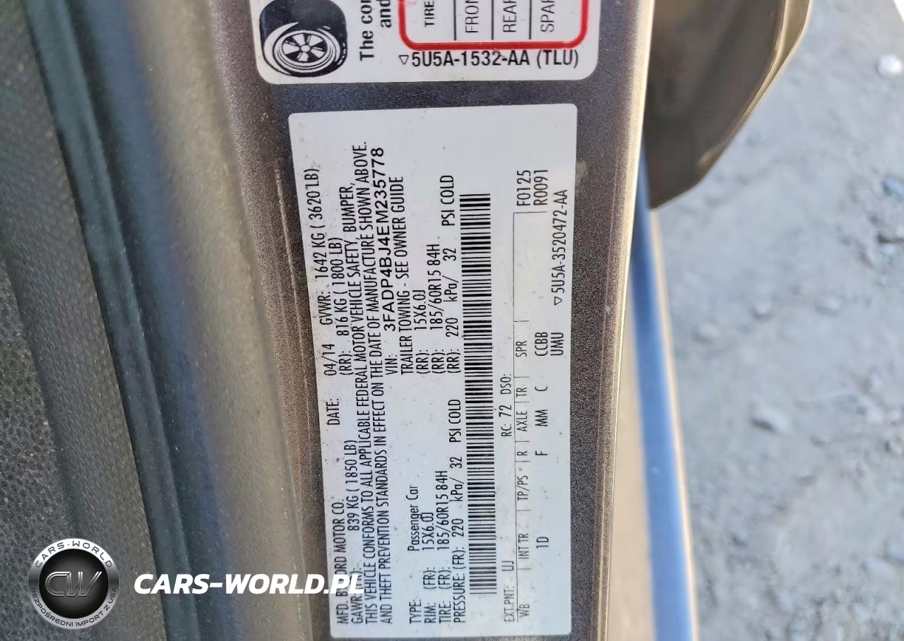 2014 Ford Fiesta Se VIN:3FADP4BJ4EM235778 - 12