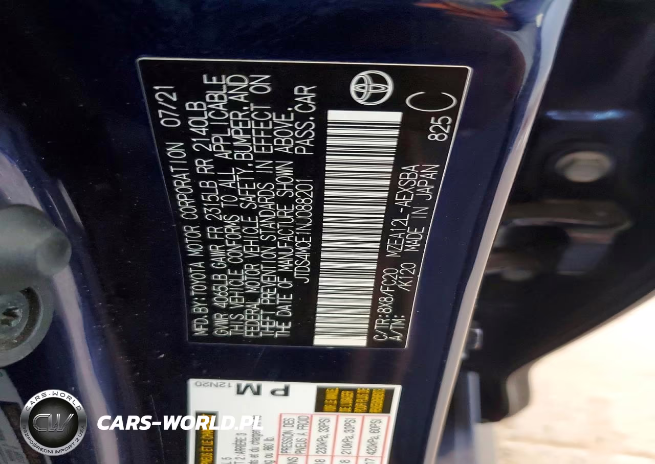 2022 Toyota Corolla Se VIN:JTDS4MCE1NJ088201 - 12