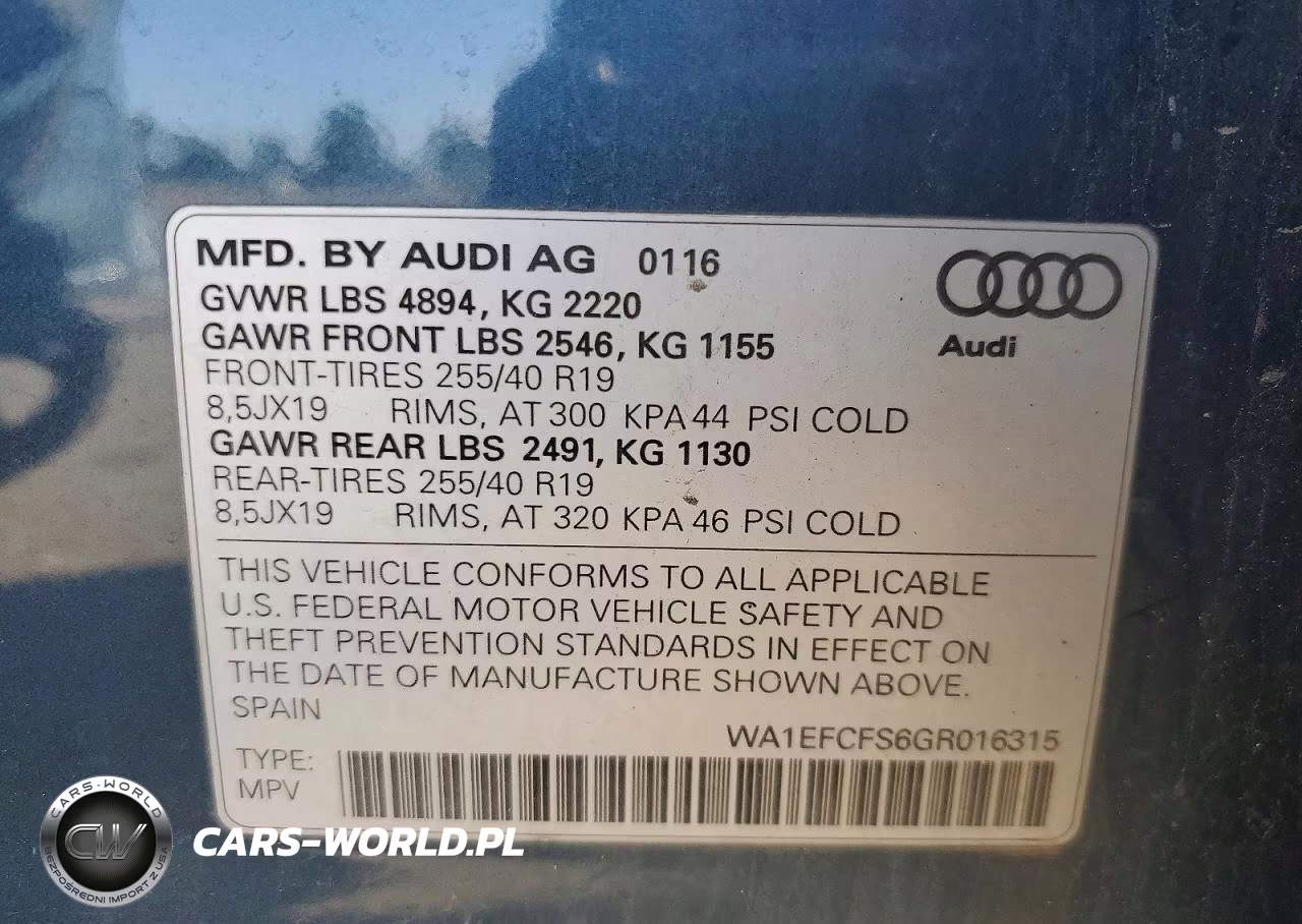2016 Audi Q3 Premium Plus VIN:WA1EFCFS6GR016315 - 13