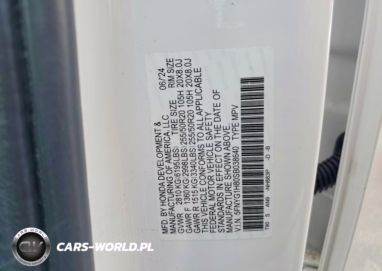2025 Honda Pilot Elite VIN:5FNYG1H80SB038640 - 13