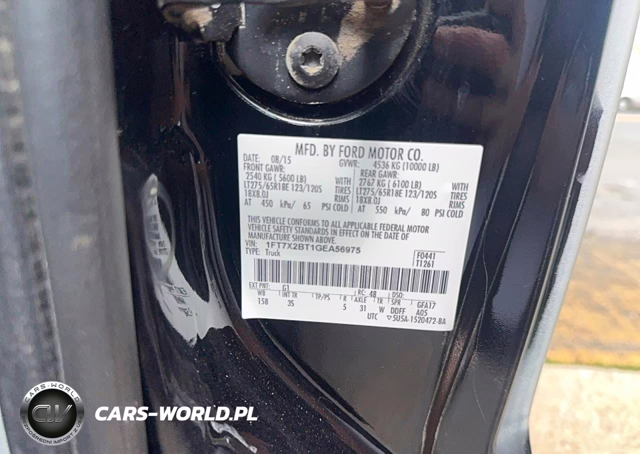 2016 Ford F250 Super Duty VIN:1FT7X2BT1GEA56975 - 10