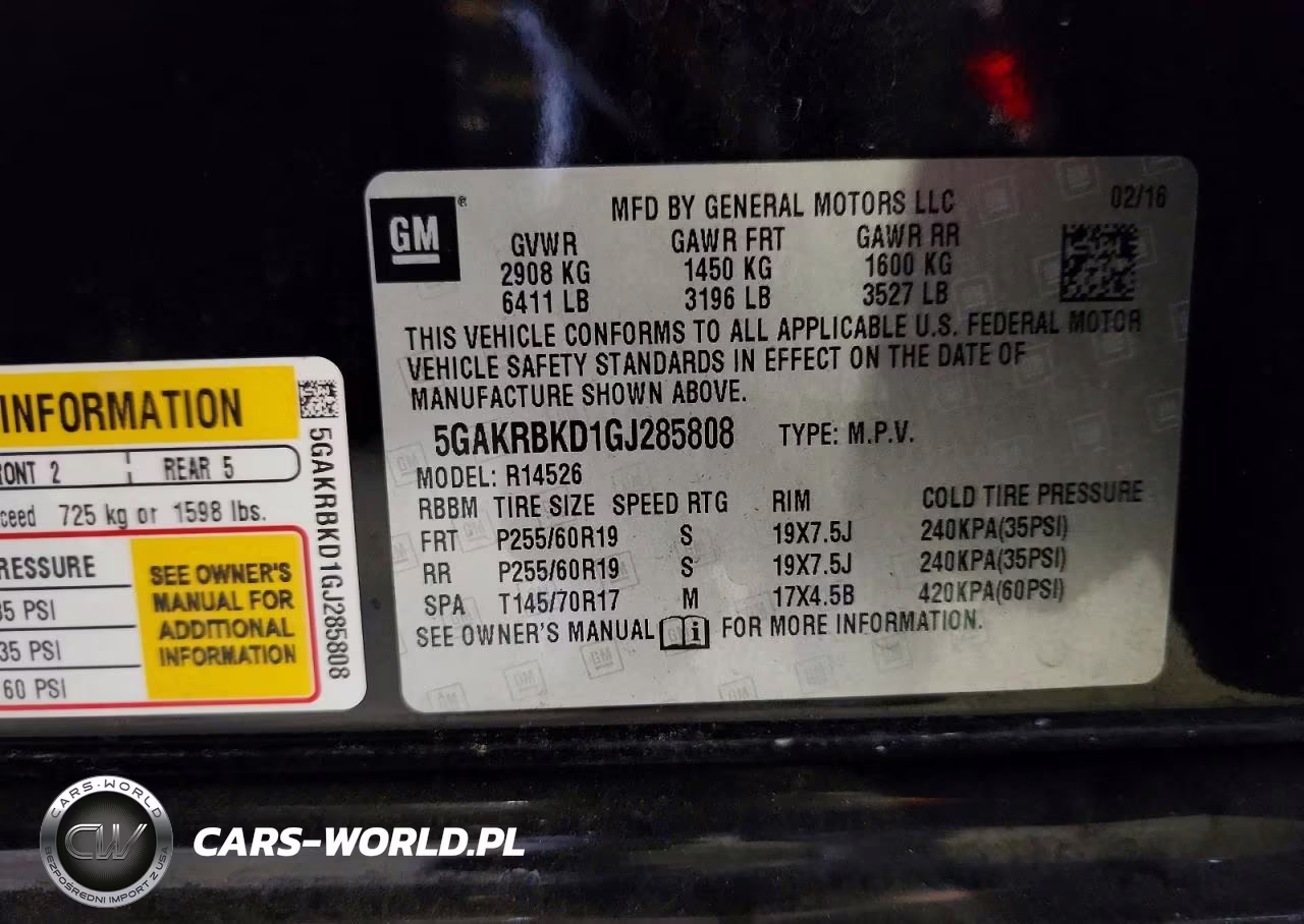 2016 Buick Enclave VIN:5GAKRBKD1GJ285808 - 13