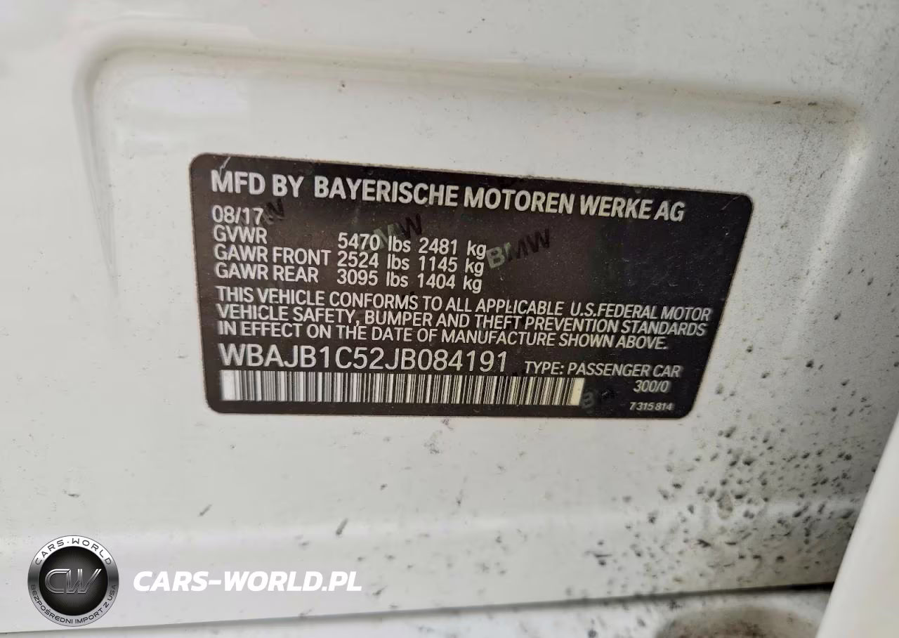 2018 BMW 530Xe VIN:WBAJB1C52JB084191 - 13