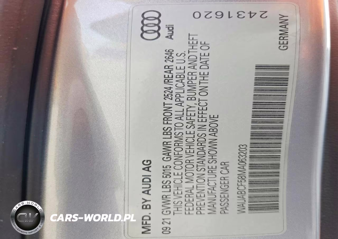 2021 Audi A5 Premium 40 VIN:WAUABCF58MA063203 - 12