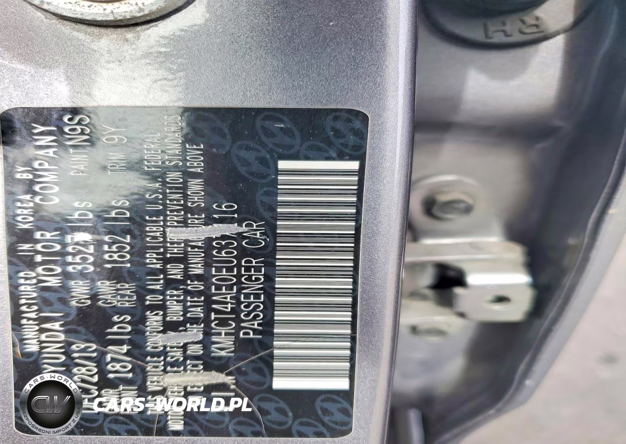 2014 Hyundai Accent Gls VIN:KMHCT4AE0EU637116 - 13