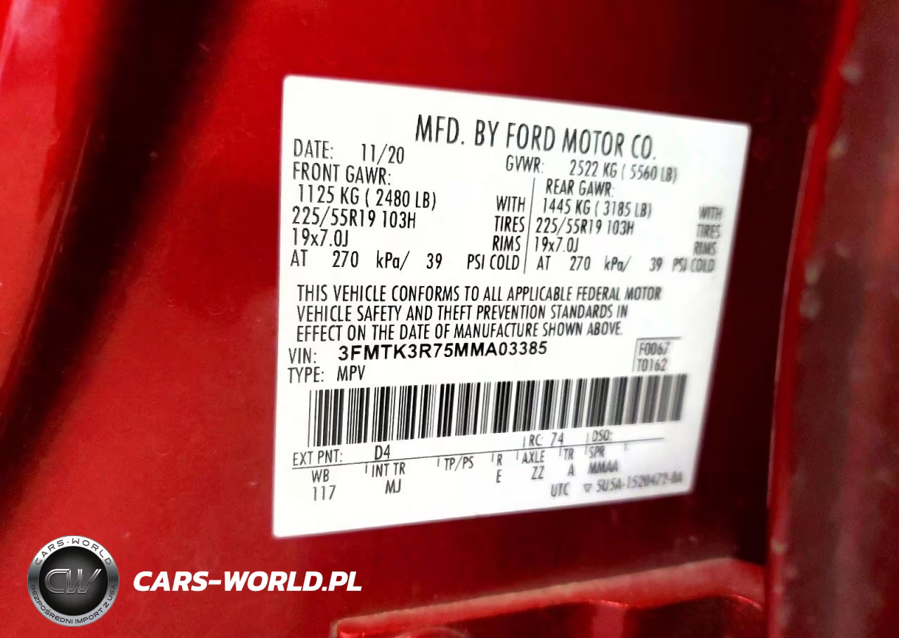 2021 Ford Mustang Mach-E Premium VIN:3FMTK3R75MMA03385 - 12