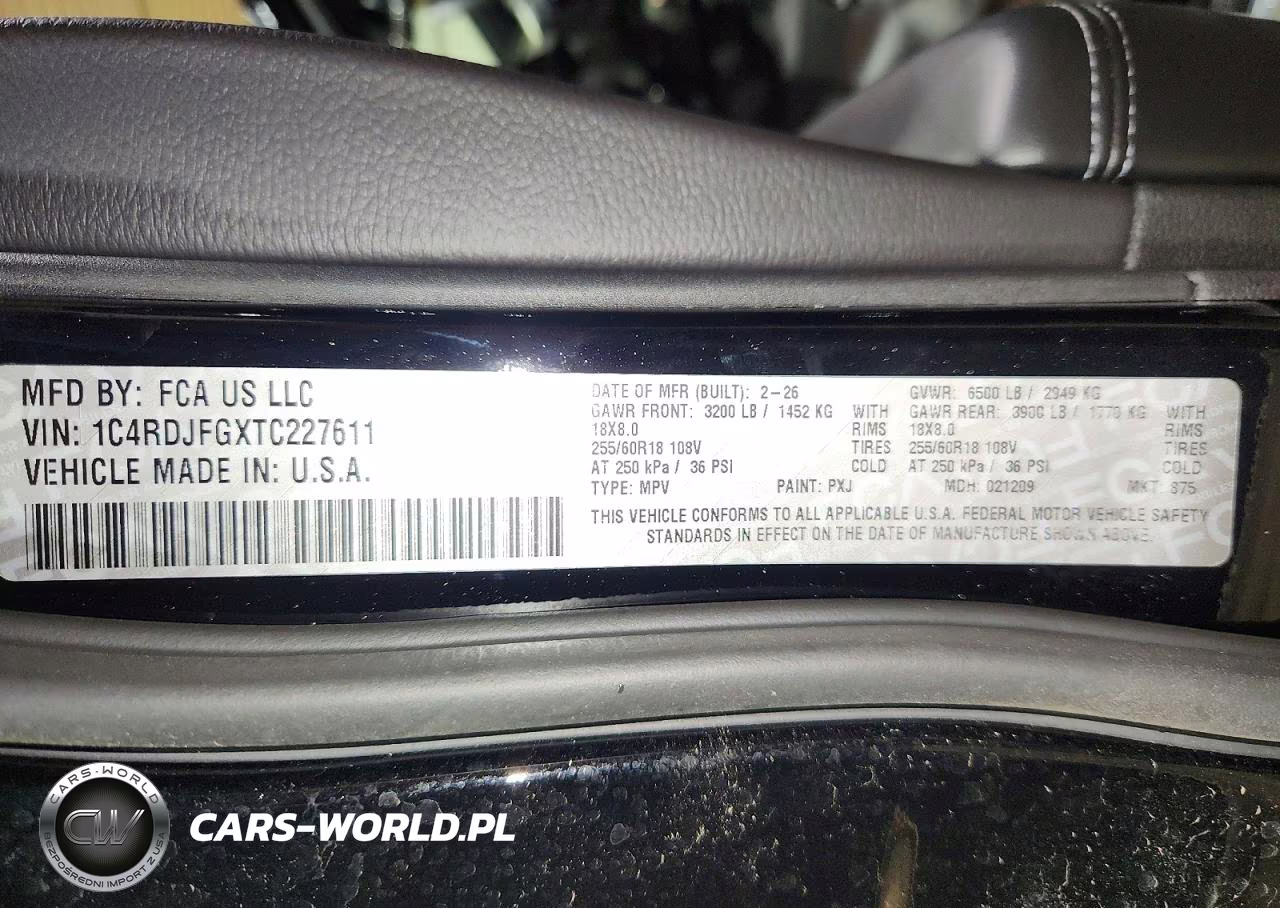 2026 Dodge Durango Pursuit VIN:1C4RDJFGXTC227611 - 13