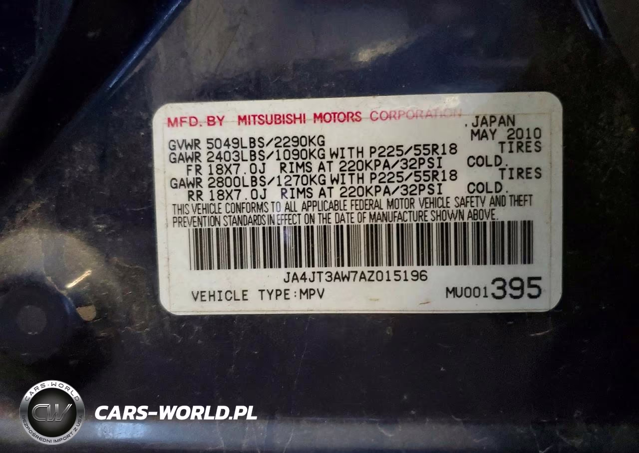 2010 Mitsubishi Outlander Se VIN:JA4JT3AW7AZ015196 - 12