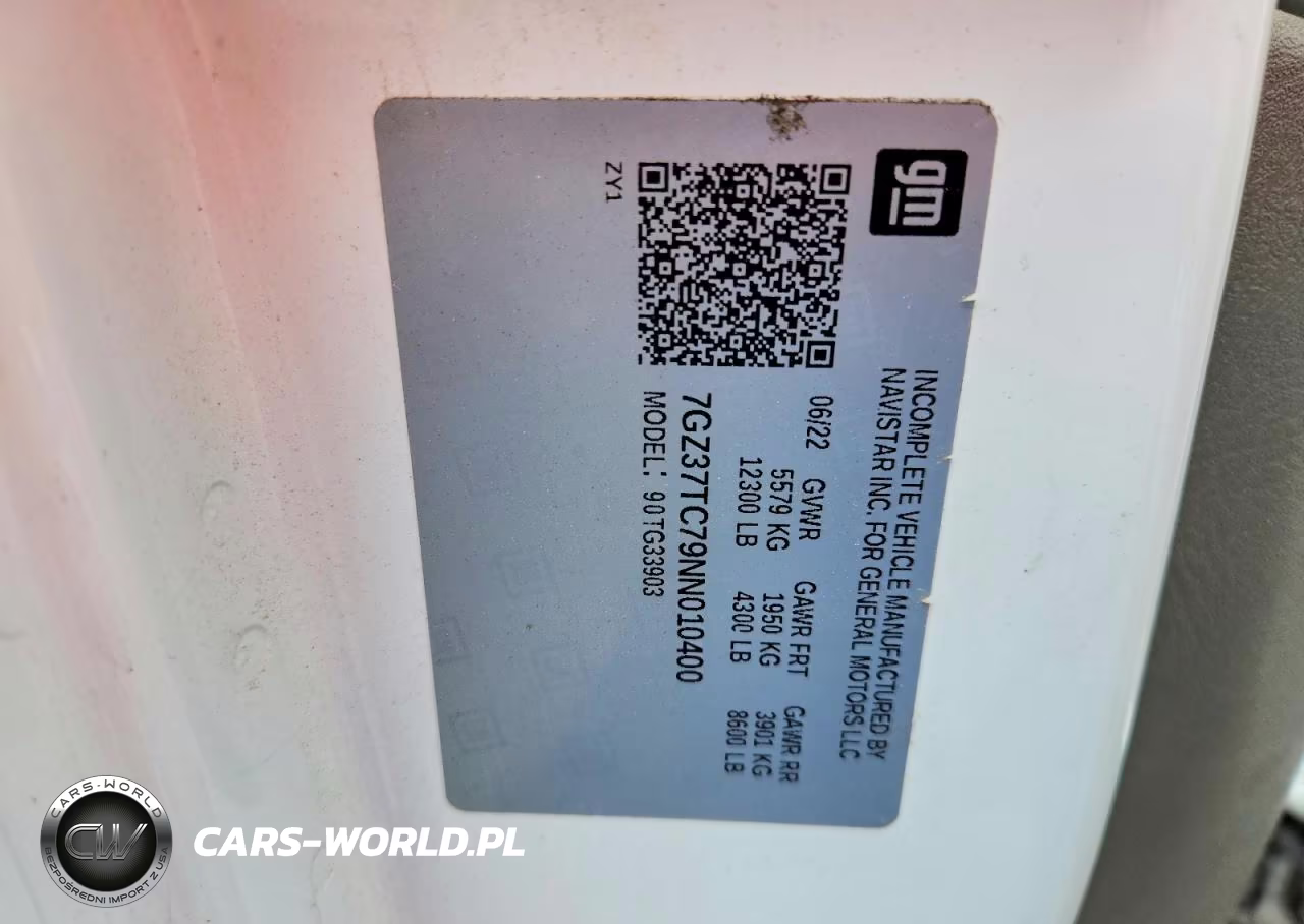 2022 GMC Savana Box Truck VIN:7GZ37TC79NN010400 - 13