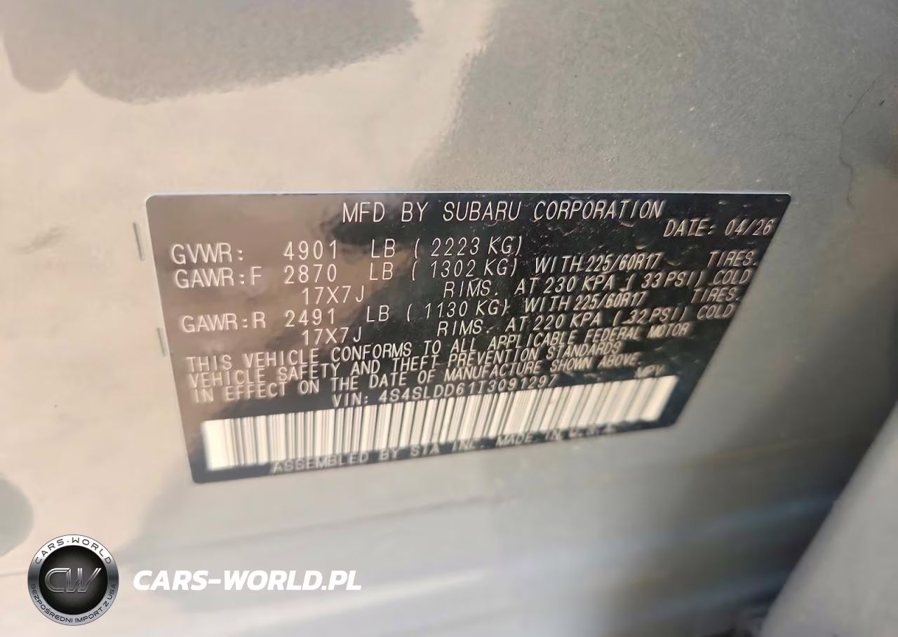 2026 Subaru Forester Premium VIN:4S4SLDD61T3091297 - 12