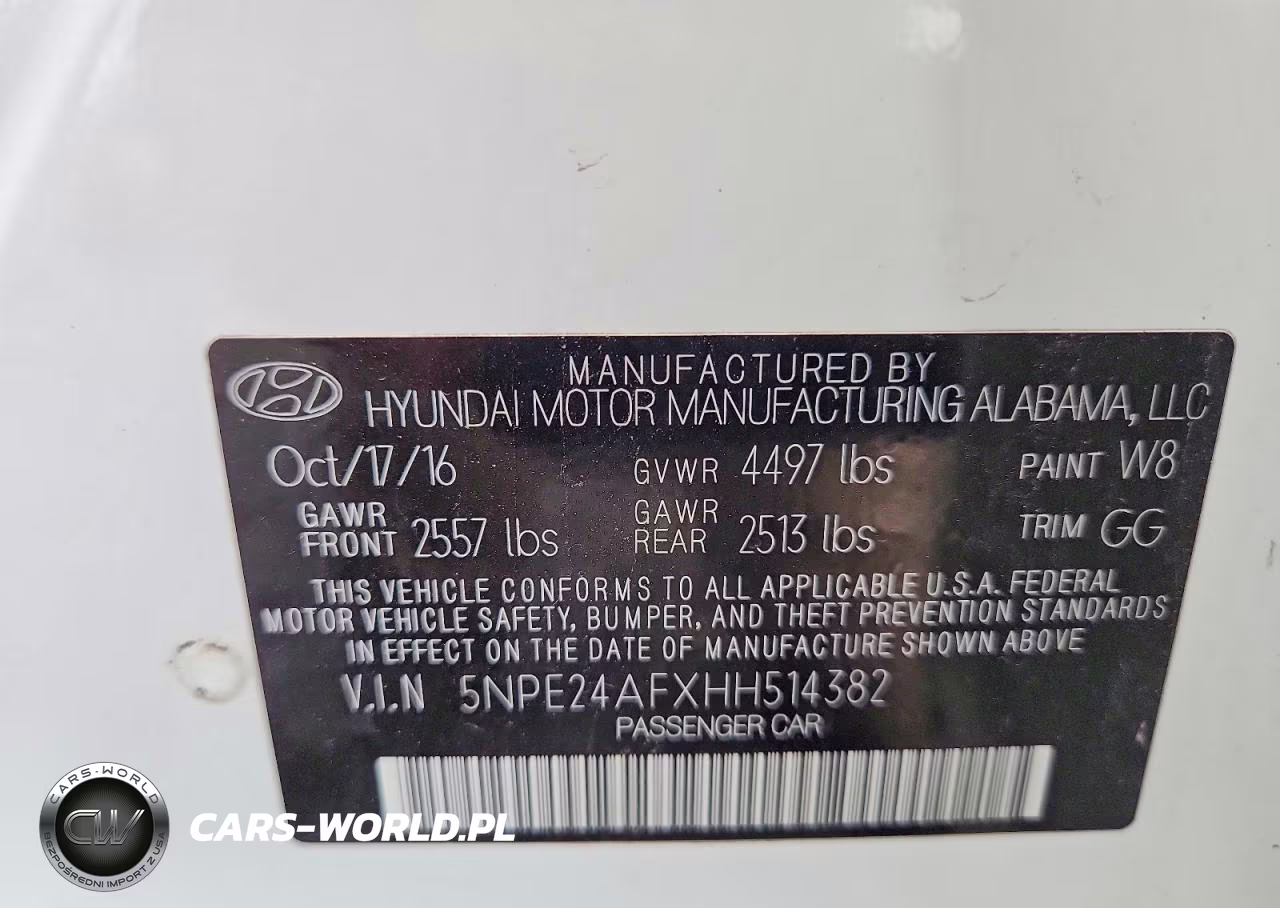 2017 Hyundai Sonata Se VIN:5NPE24AFXHH514382 - 12