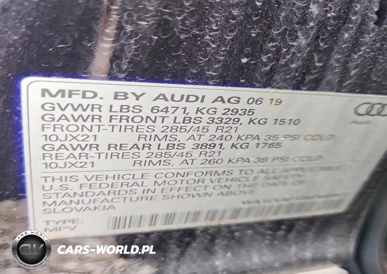 2019 Audi Q8 Prestige VIN:WA1CVAF13KD044472 - 13