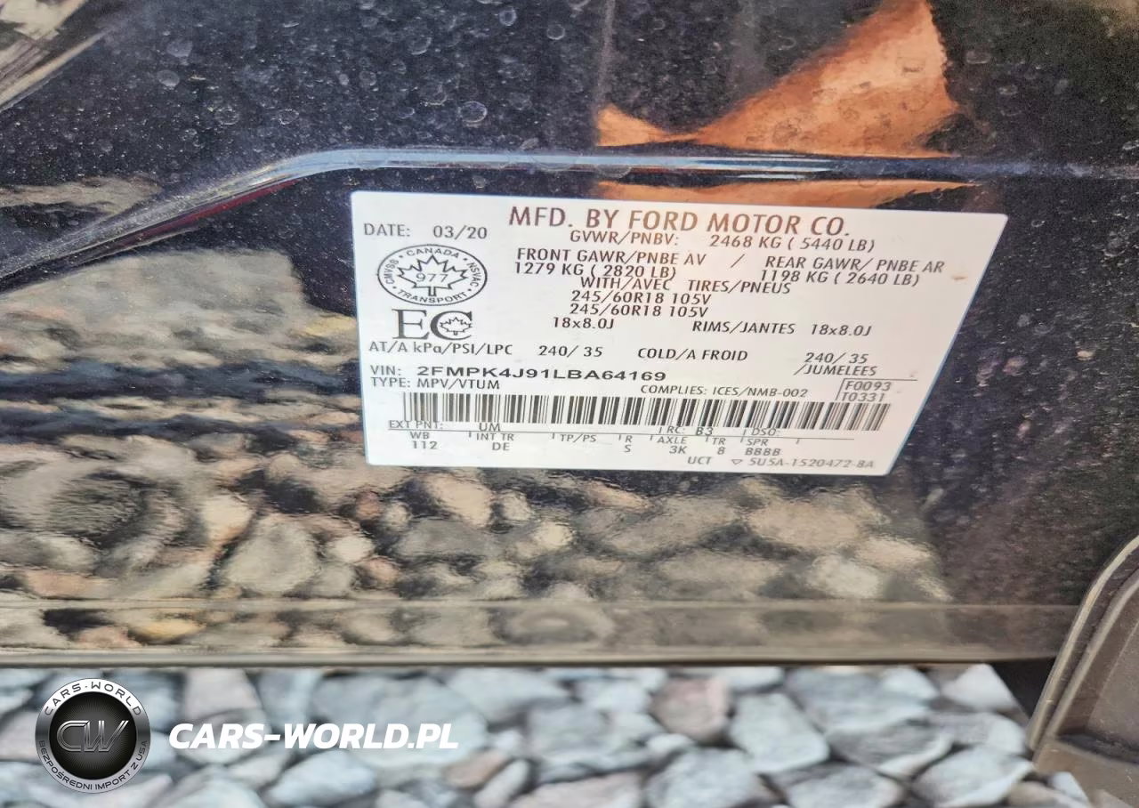 2020 Ford Edge Sel VIN:2FMPK4J91LBA64169 - 13
