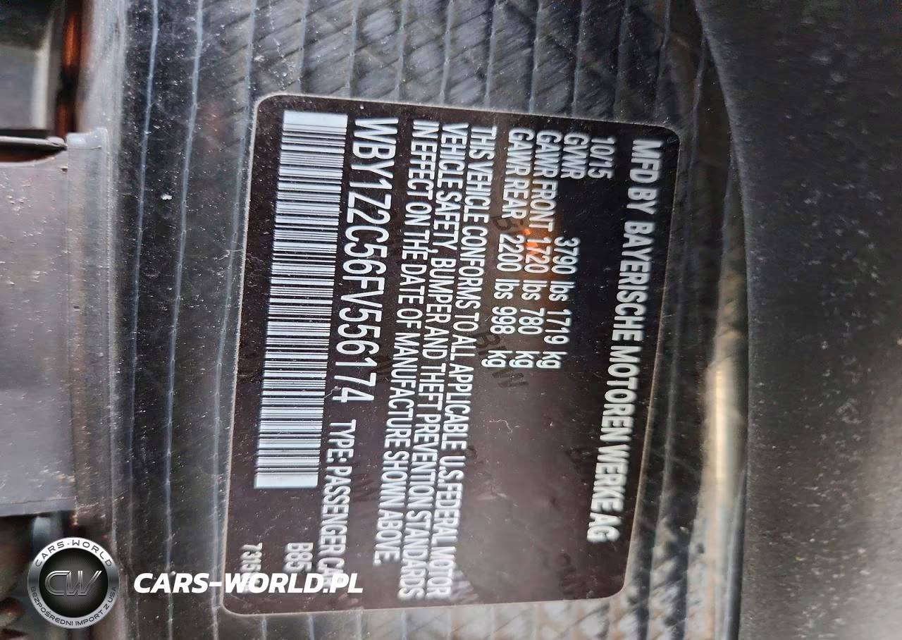 2015 BMW I3 Bev VIN:WBY1Z2C56FV556174 - 12