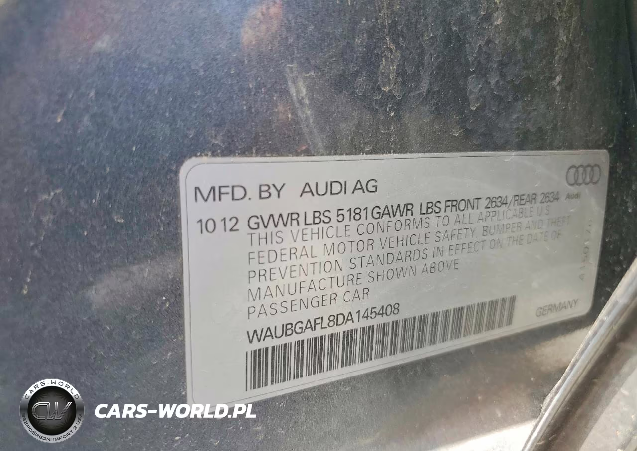 2013 Audi S4 Premium Plus VIN:WAUBGAFL8DA145408 - 12