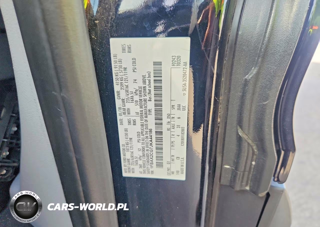 2018 Ford Transit T-350 VIN:1FBAX2CG7JKA44186 - 13