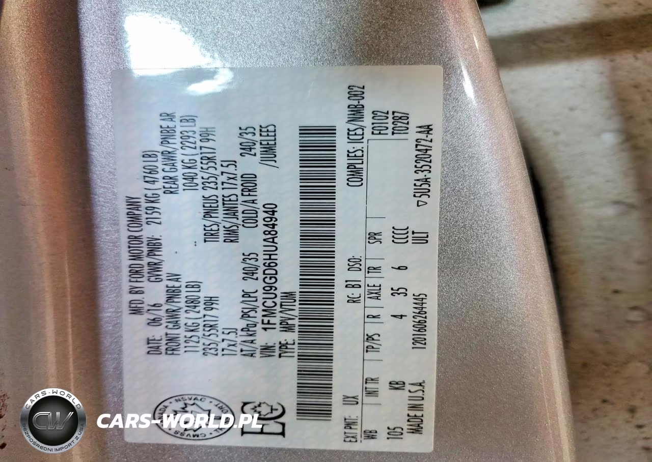 2017 Ford Escape Se VIN:1FMCU9GD6HUA84940 - 13