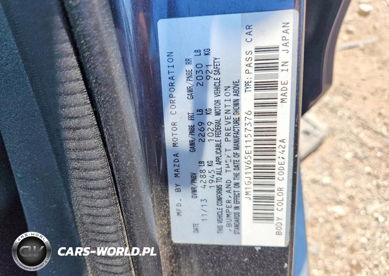 2014 Mazda 6 Touring VIN:JM1GJ1V65E1157376 - 12